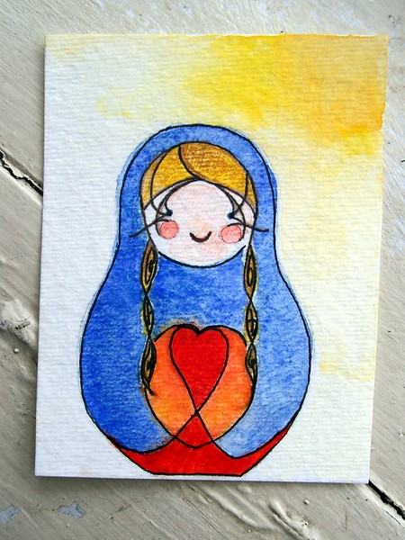 Matryoshka. ACEO/ATC