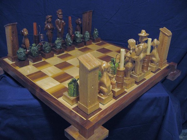Face Jug Chess Set by Jim Arnold