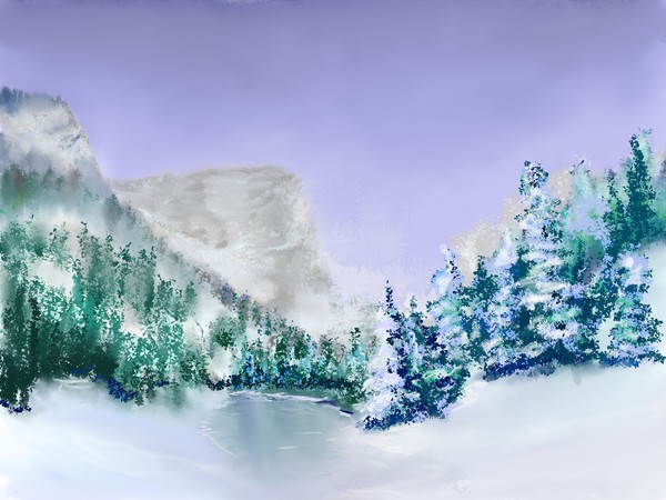 snow covered pass