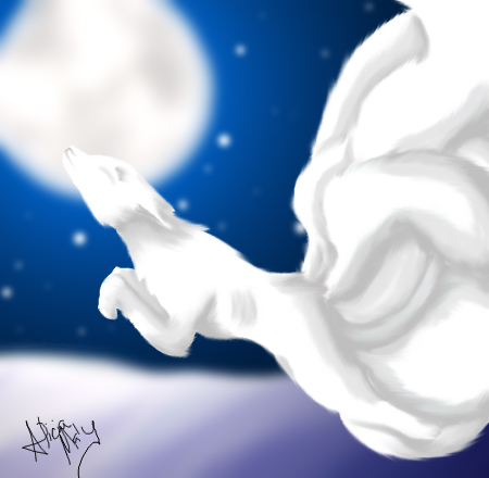 White Mystical Fox