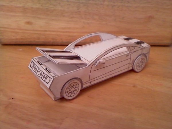 bumblebee bed paper model 