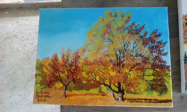 Trees in October month