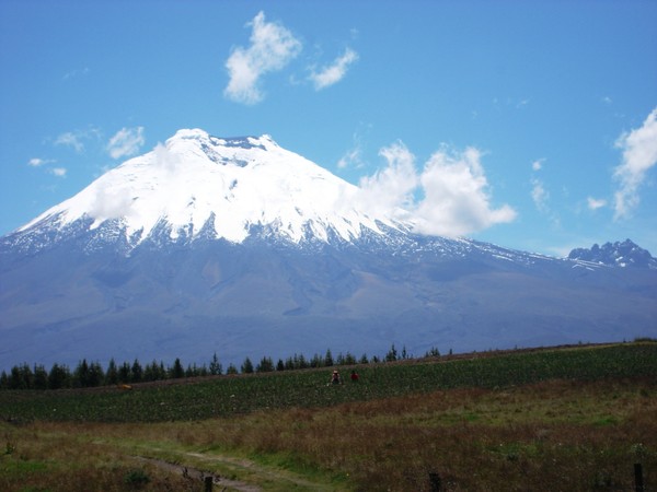 Cotopaxi, highest active volcano of the world