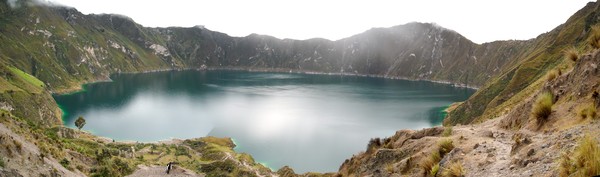 Quilotoa crater lake