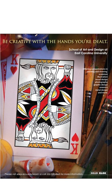 Full Page Ad for East Carolina University SOAD