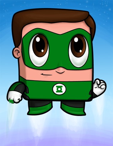 Square Green Lantern