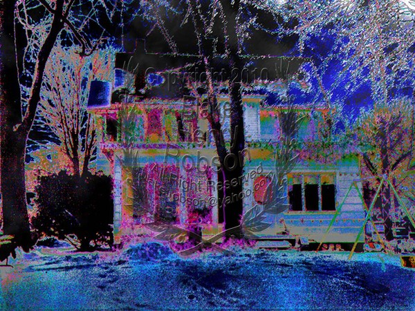 Brite Christmas House Digital Art