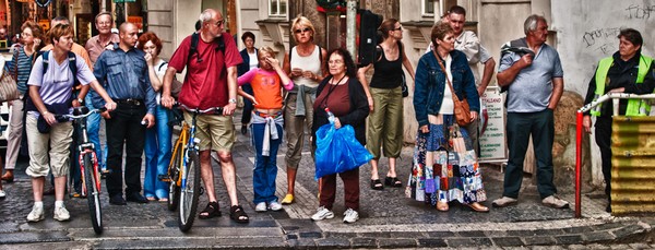 Waiting to Cross Color