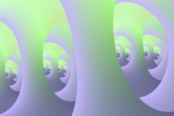 Labyrinth in Lilac and Green