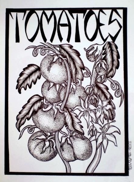 Black and White Tomatoes