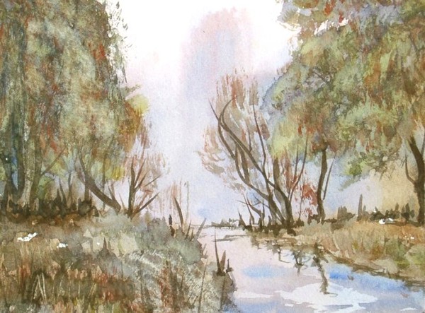 watercolor landscape 691