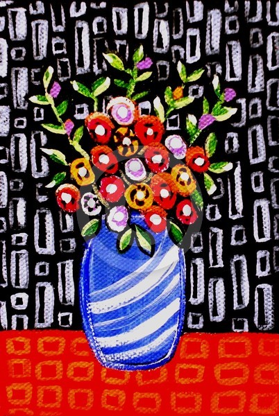 Blue vase