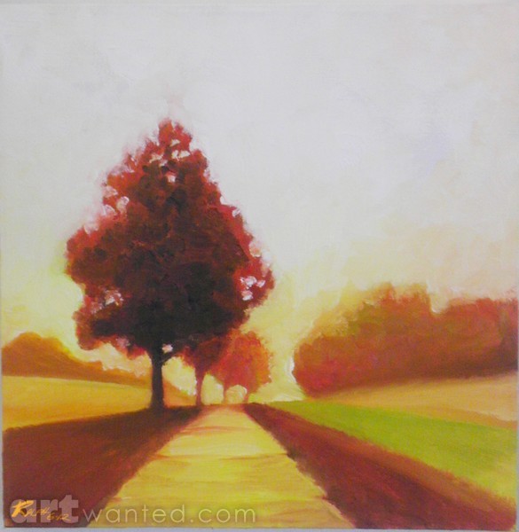 Sunrise in mist