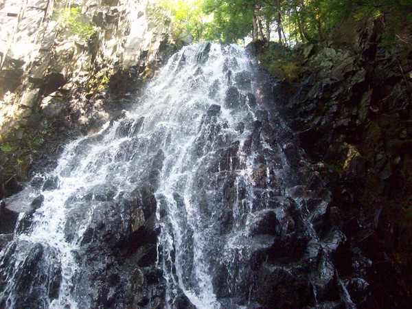 beautiful hidden waterfall