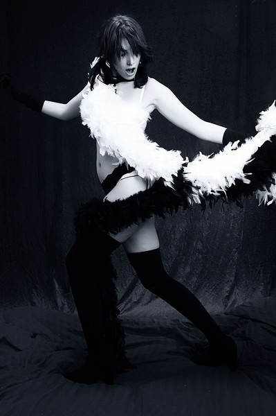A Study of Lingerie Figures in Cool Black & White