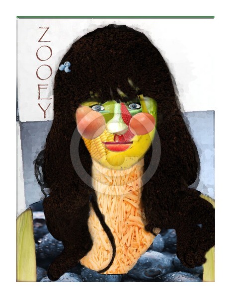 Zooey Deschanel Fruit Head