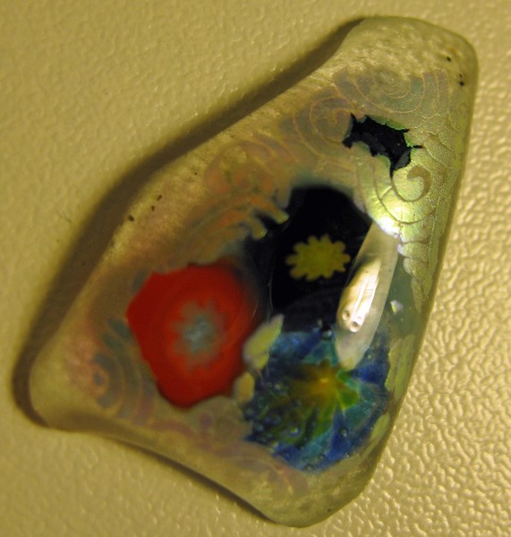 Fused Glass: Clear Triangle