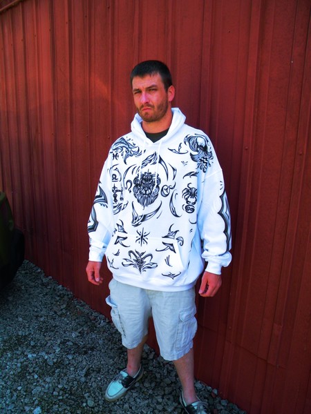 Tattoo Zodiac Style Airbrushed Hoodie