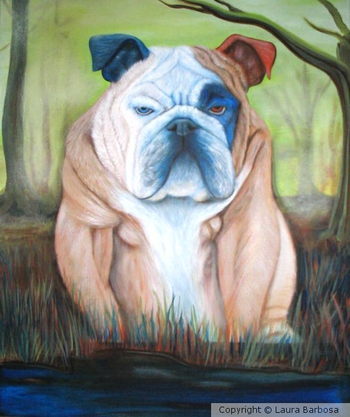 Bulldog In A Bog