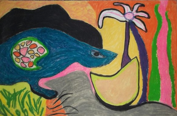 'Animal with Flower'