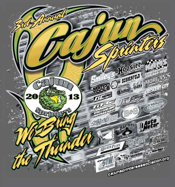 2013 CAJUN SPRINTERS BACK