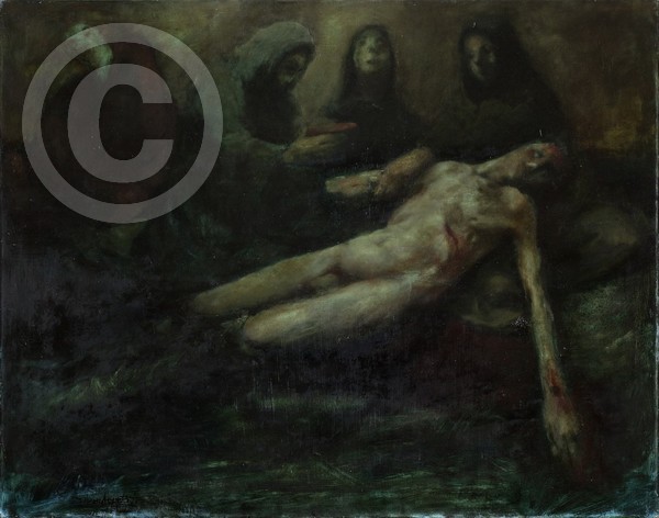 Die Beweinung 95x75 oil on canvas
