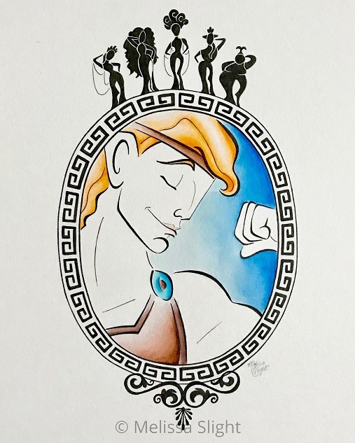 Watercolor Hercules