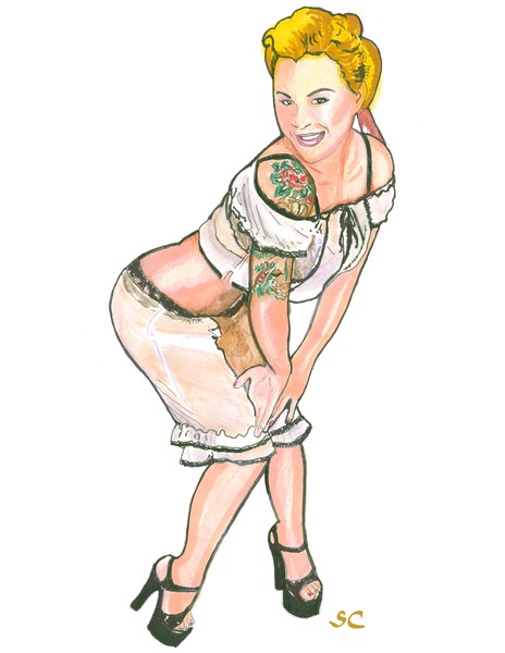 Blond with Tattoos