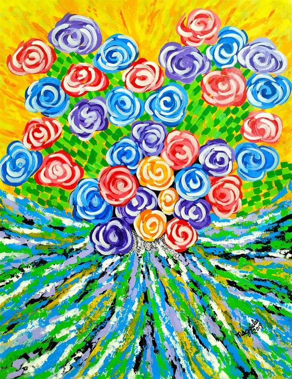 Floral original signed