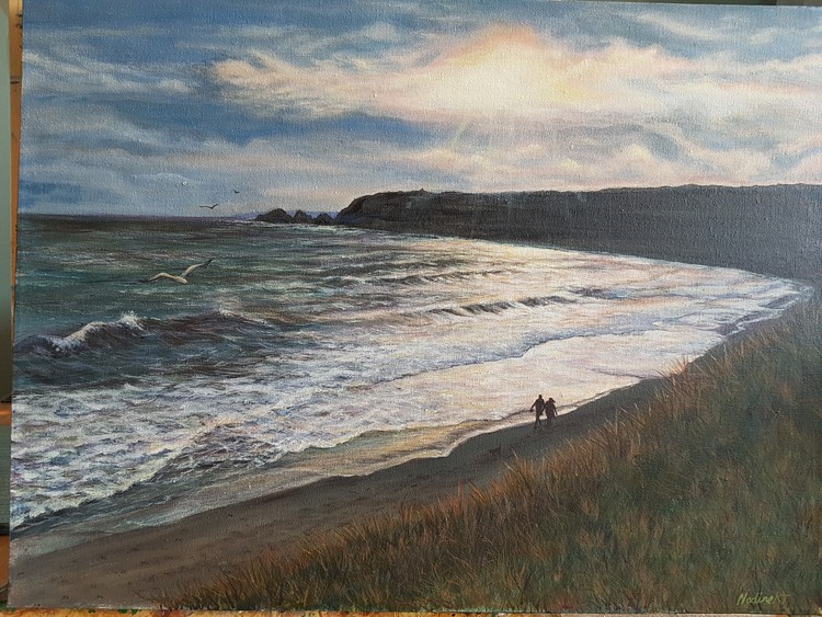 Praa sands .evening walk