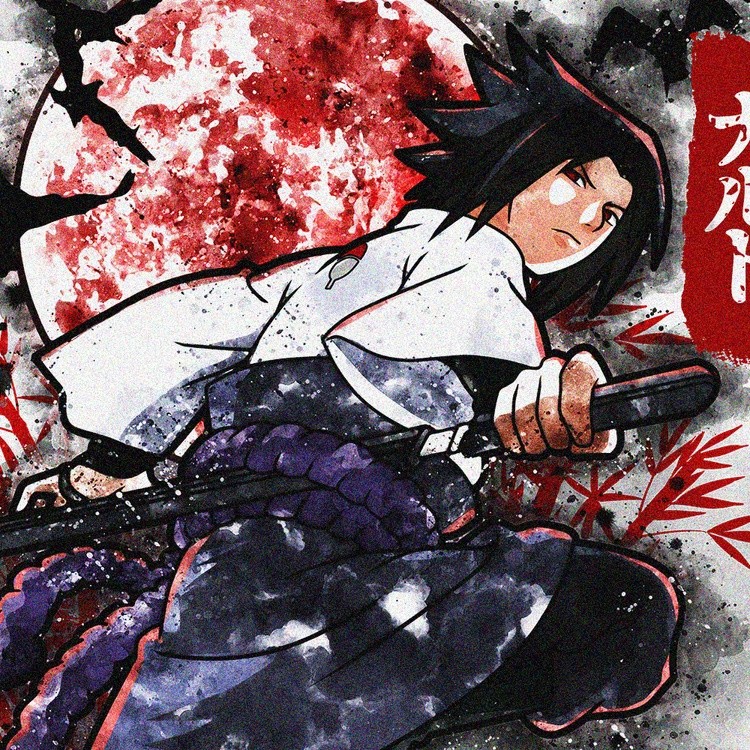 sasuke ink art