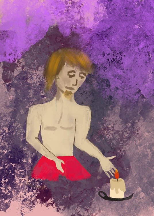 Boy With Candle
