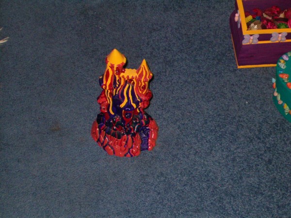 HAND PAINTED CERAMIC  CASTLE