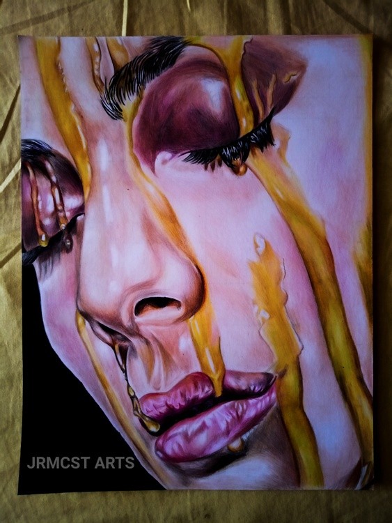 Woman Covered in Honey