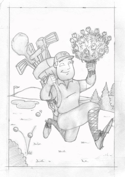 Greeting Card SAMPLE SKETCH: Anniversary