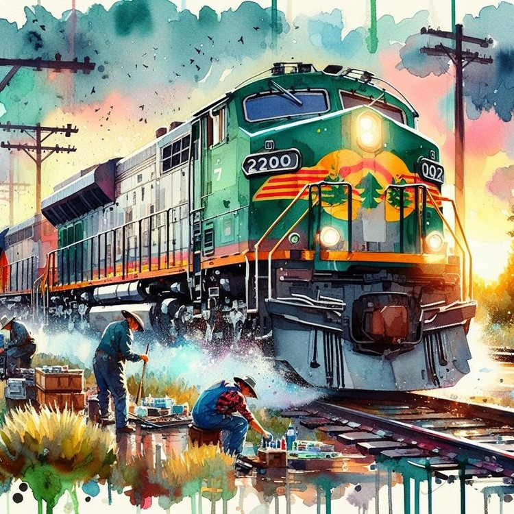 Workers on Railroad
