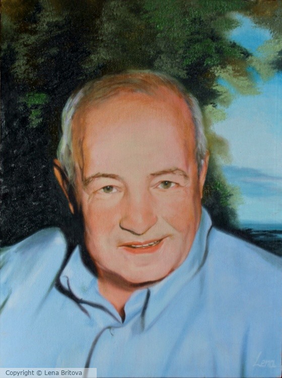 Portrait from photo. Oil Painting on canvas.