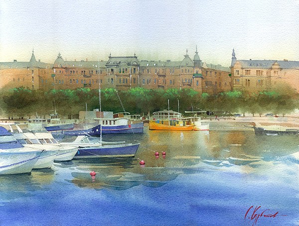 Harbour in Stockholm