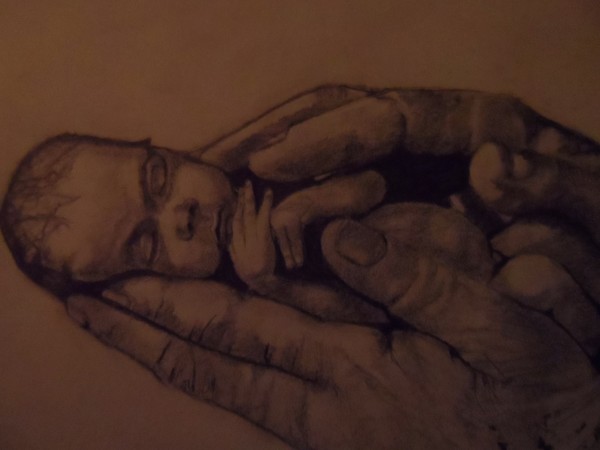 prem baby in hands