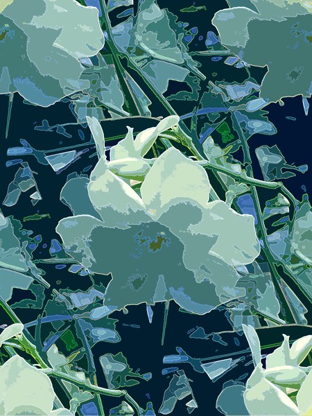 Blue Flowers (One)