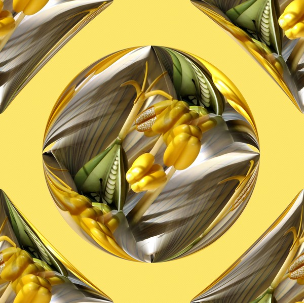 Yellow Flower Design (Two)