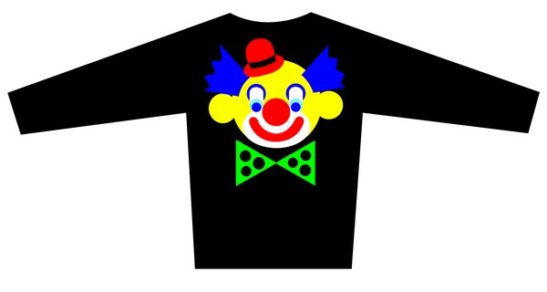 Blouse Design with the Clown motif Brand is LONVIG ART