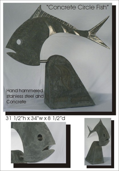 Concrete circle fish