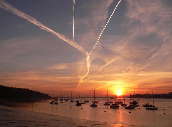 Morning Contrails