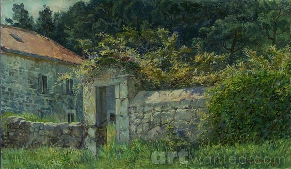 Old gates in Prchan . Montenegro