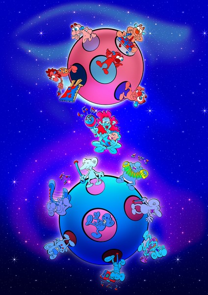 self-constructed galaxy
