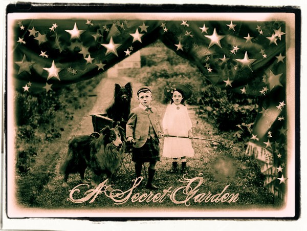 A Secret Garden in Sepia