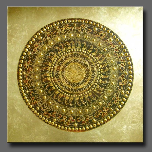 african circle (gold)