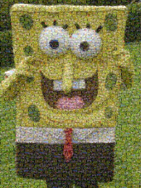 A Mosaic I did for Tyler's Sponge Bob B-Day