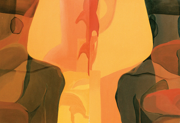mirror images, oil on canvas